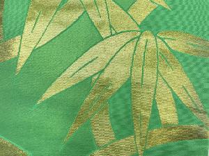 アンティーク　川島織物製　笹・竹模様織出し名古屋帯